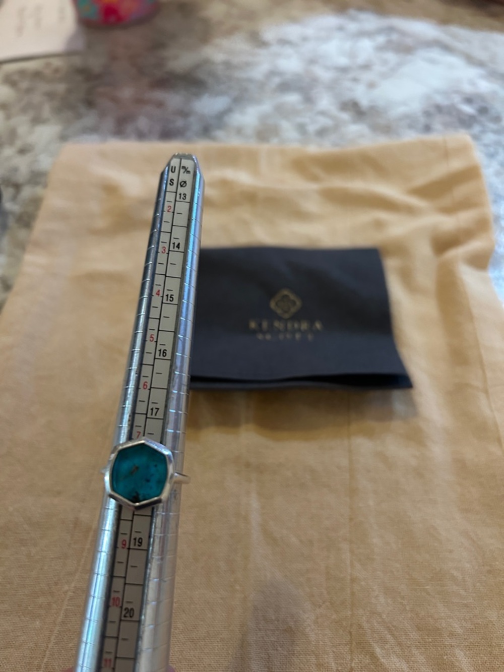 Classic beautiful Kendra Scott 925 turquoise sz 7.75